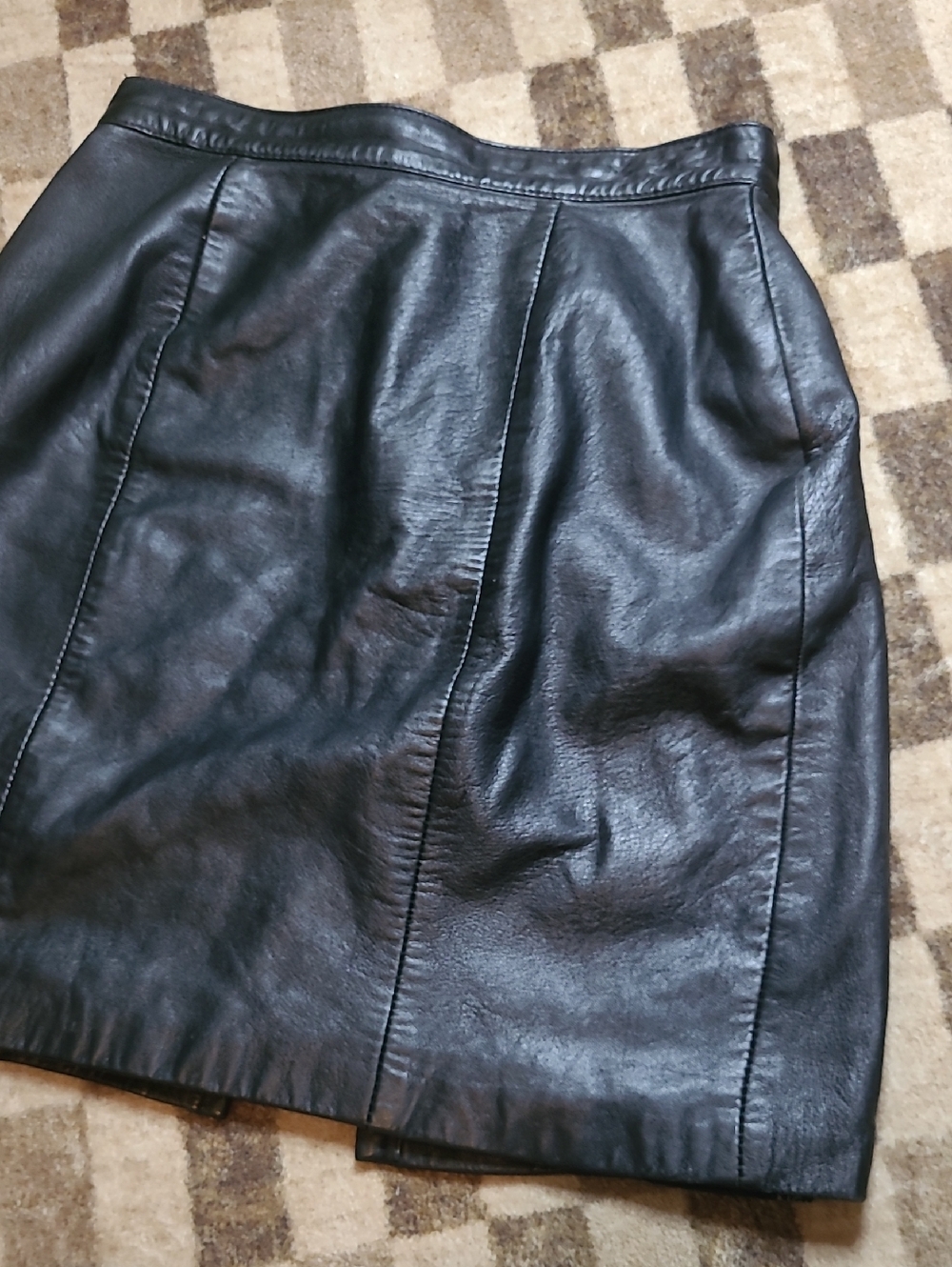 'Bo's' Vintage Leather Skirt